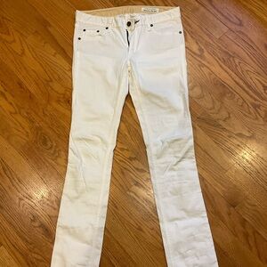 Rag & Bone White Straight leg Jeans - 27
